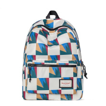 2019 Print  Nylon Korean Waterproof Antitheft Laptop  Backpack  Teenage  School Bags for Girls